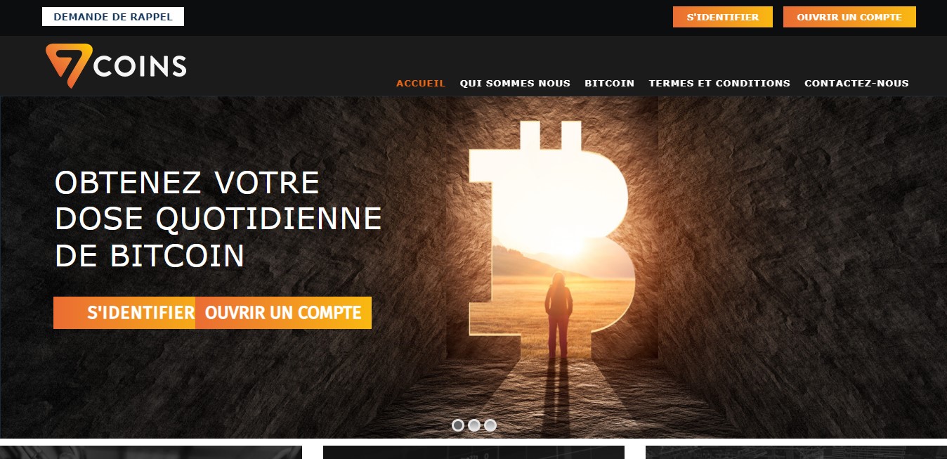 Seven-coins.com : le site d’une fausse société basée à « XXXXXXXX »