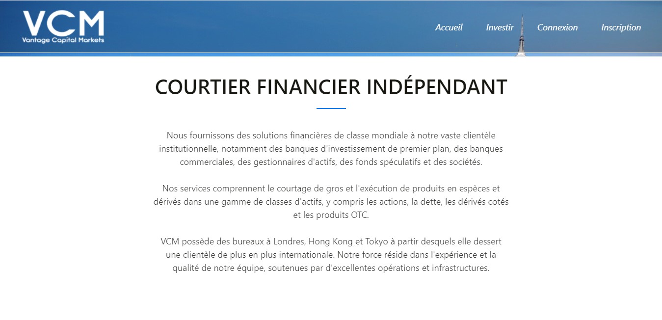 Comment la FCA démonte les arguments du faux site Vantagecapitalmarket.com