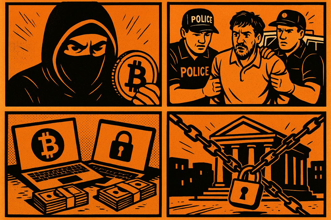 Arrestation d’un fraudeur crypto, saisie d’argent et banques verrouillées